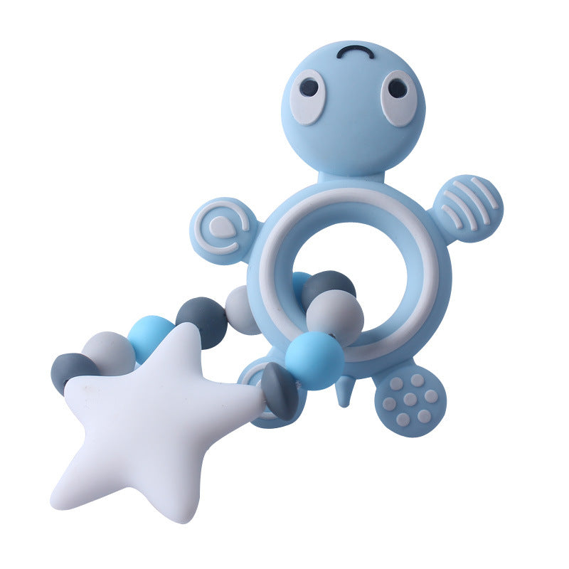 Mordedor de Silicona para Bebé con Forma de Tortuga – Libre de BPA, Suave y Seguro para la Dentición