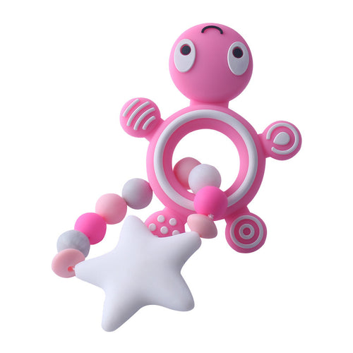 Mordedor de Silicona para Bebé con Forma de Tortuga – Libre de BPA, Suave y Seguro para la Dentición