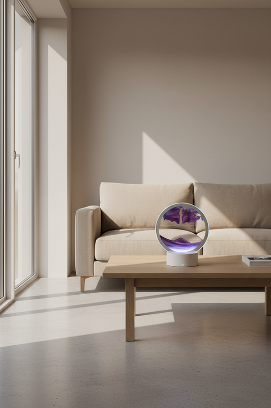 Lámpara LED de Arena Fluida